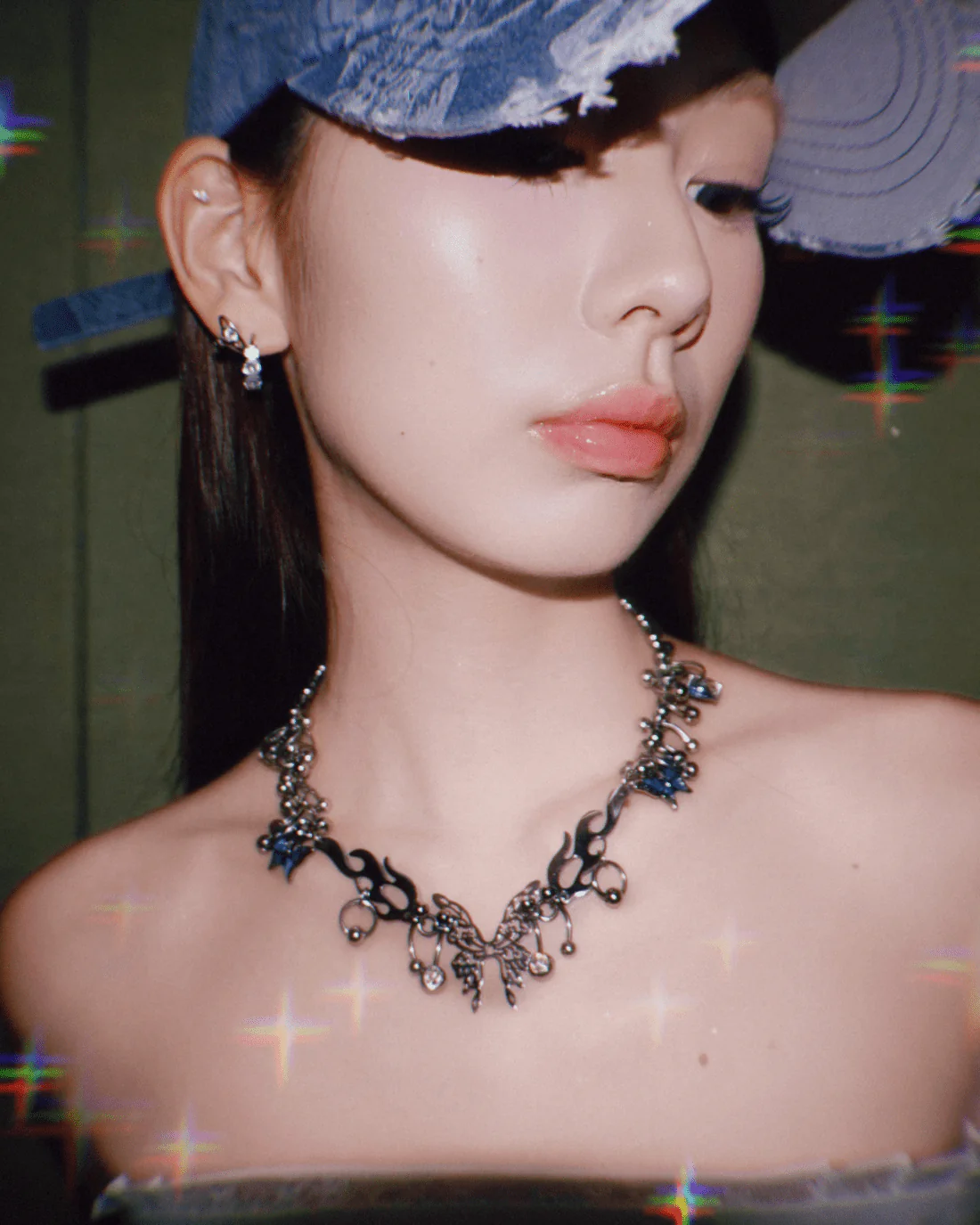 88RISING x OHT PIERCED BUTTERFLY NECKLACE - Image 3