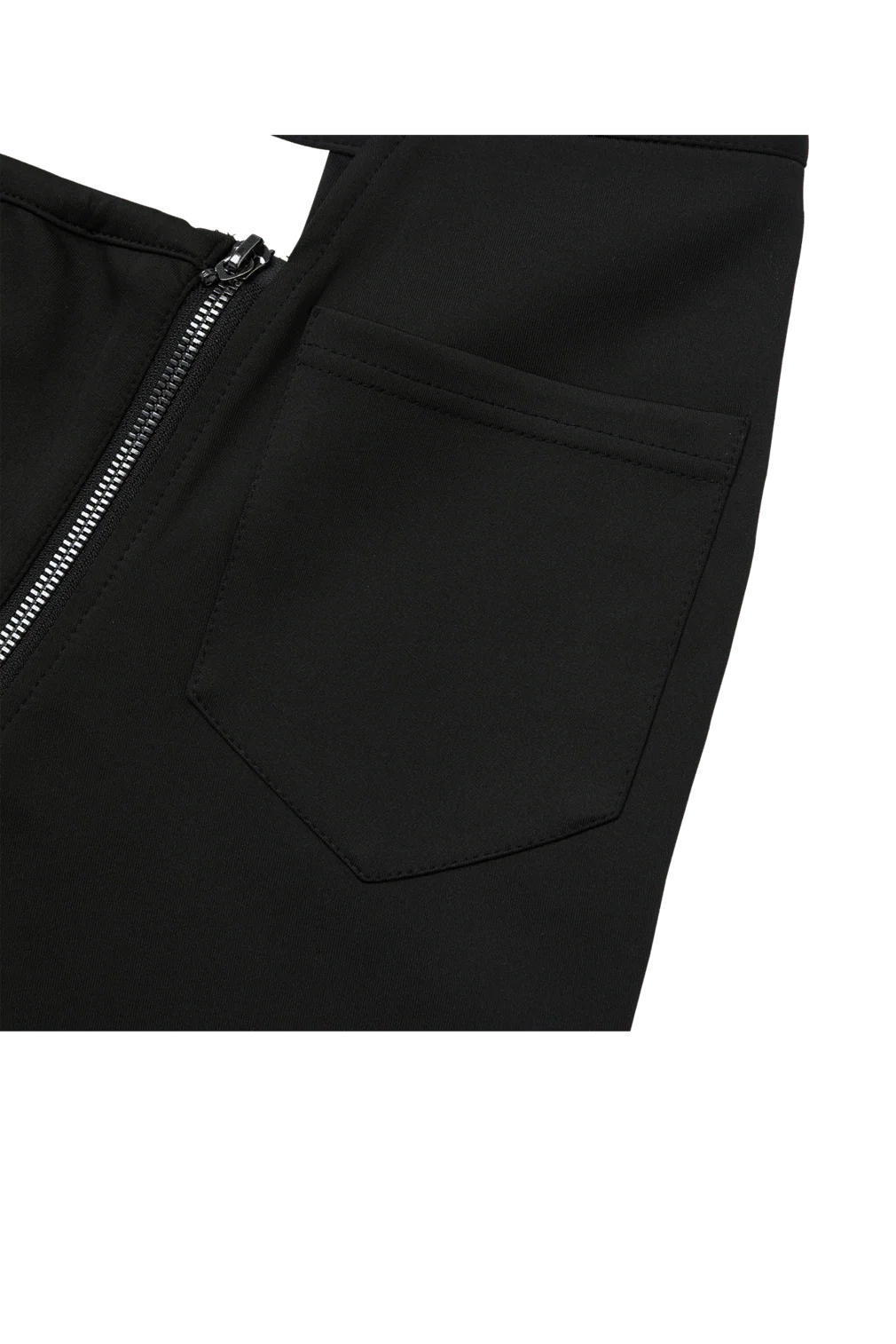 BLACK WRAP TIE TRACK PANTS - Image 7