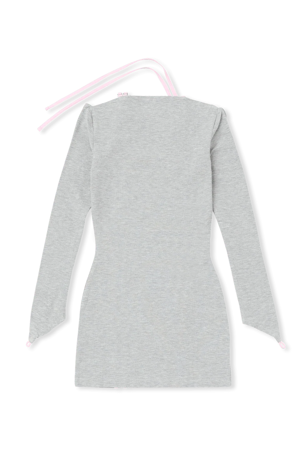 GRAY C-BARBELL STRAPPY MINI DRESS - Image 4