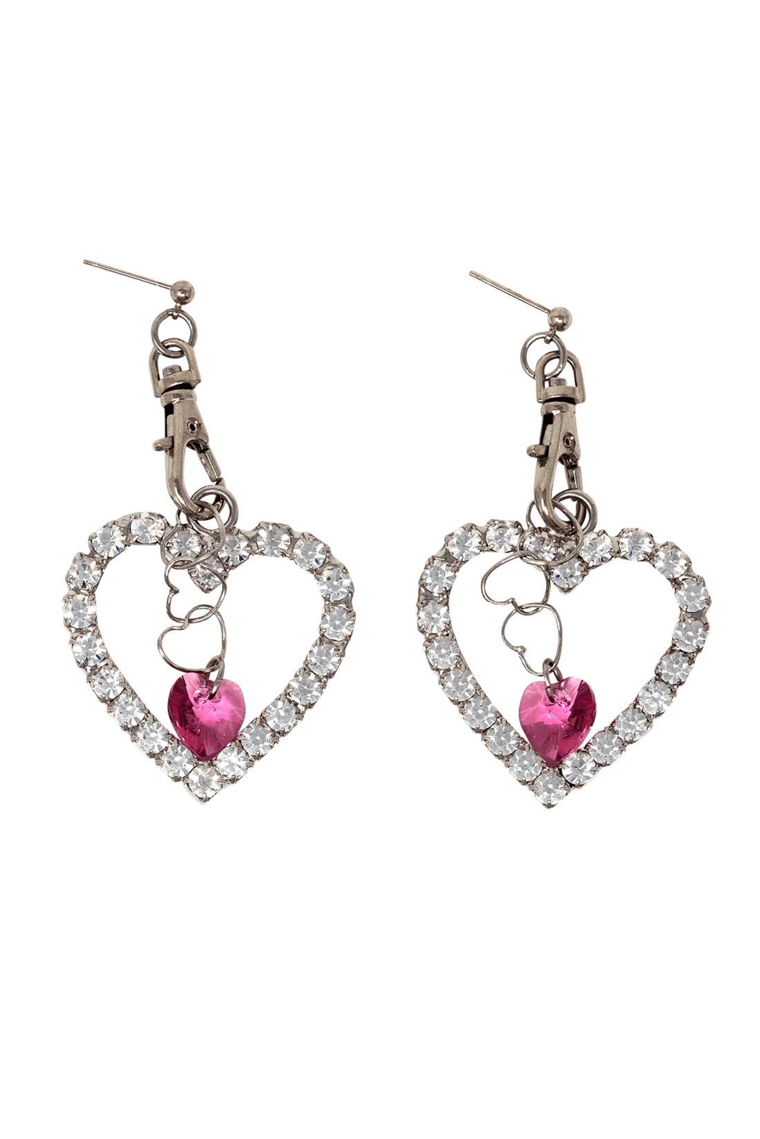 HEART EARRINGS WITH SWAROVSKI CRYSTAL - Image 3